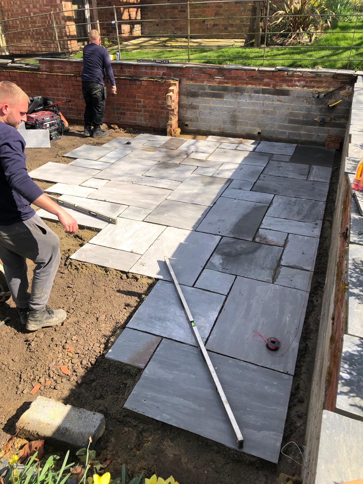 Mark Boyde, founder of Boyde Landscapes, on a project site in Bedfordshire.